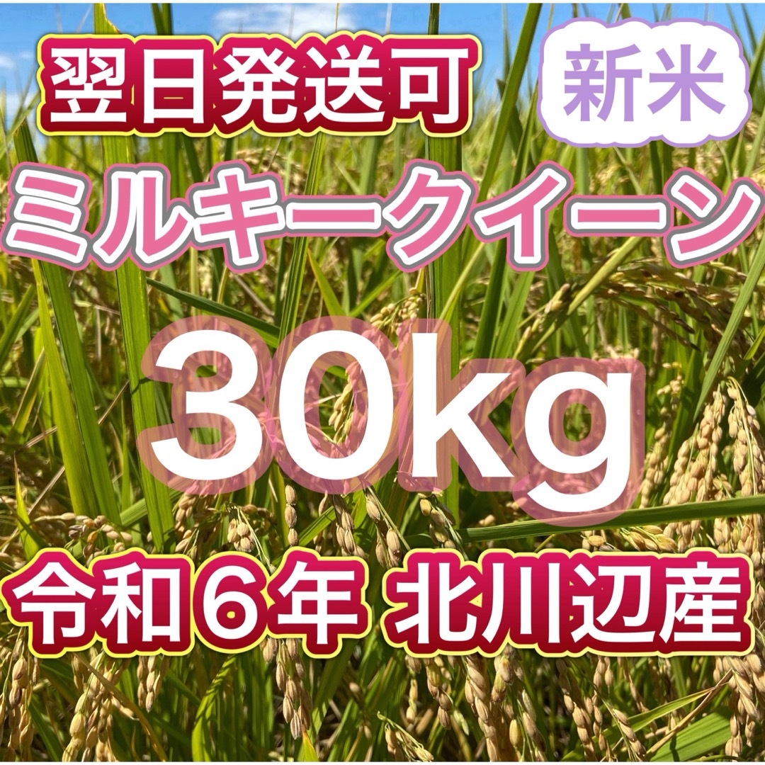 令和6年新米ミルキークイーン玄米30kg(白米27キロ)埼玉北川辺産 減 令和6年新米ミルキークイーン玄米30kg(白米27キロ)埼玉北川辺産 減