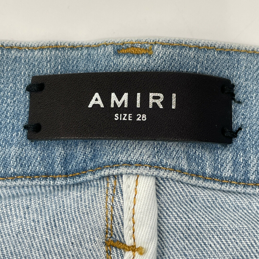 AMIRI - アミリ スターパッチ クラッシュ デニムパンツ 28の通販 AMIRI - アミリ スターパッチ クラッシュ デニムパンツ 28の通販