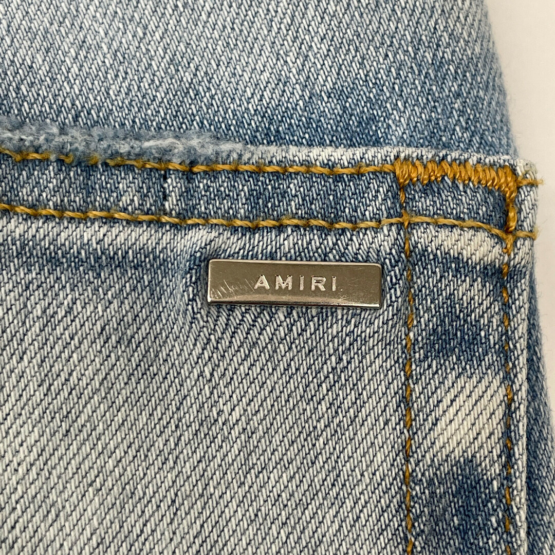 AMIRI - アミリ スターパッチ クラッシュ デニムパンツ 28の通販 AMIRI - アミリ スターパッチ クラッシュ デニムパンツ 28の通販