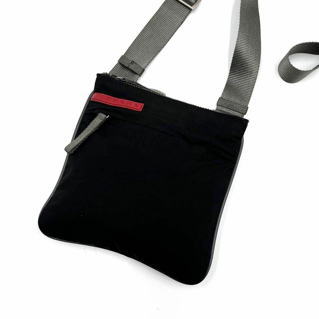 美品】PRADA SPORTS ショルダーバッグ サコッシュ ブラック 美品】PRADA SPORTS ショルダーバッグ サコッシュ ブラック