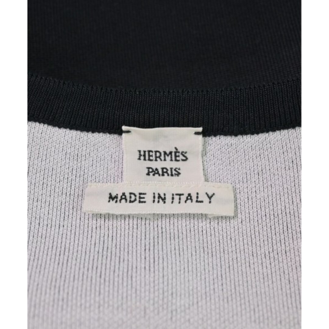 HERMES エルメス ニット・セーター 38(S位) 黒x白 【古着】 HERMES エルメス ニット・セーター 38(S位) 黒x白 【古着】