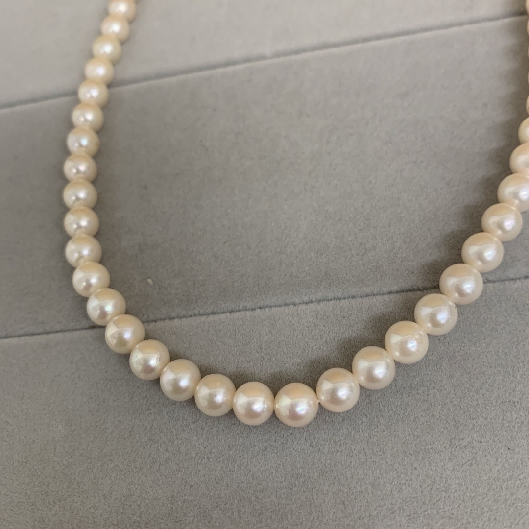 パールネックレス 本真珠ネックレス シルバー金具 パールネックレス 本真珠ネックレス シルバー金具