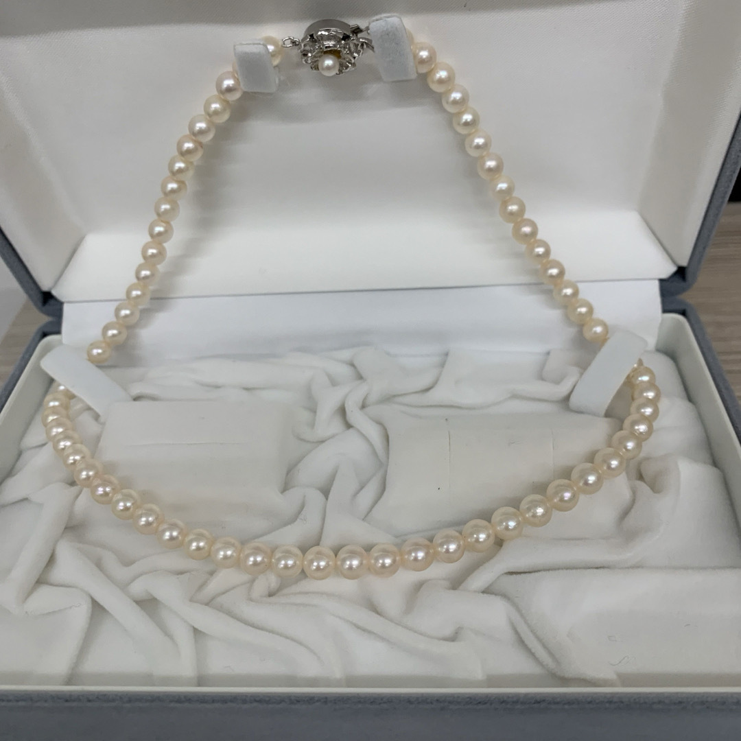 パールネックレス 本真珠ネックレス シルバー金具 パールネックレス 本真珠ネックレス シルバー金具