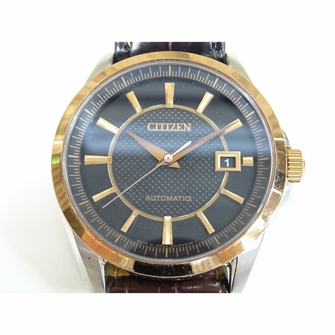 CITIZEN - 池445 / CITIZEN シチズン 腕時計 自動巻き デイト 裏スケ 稼働