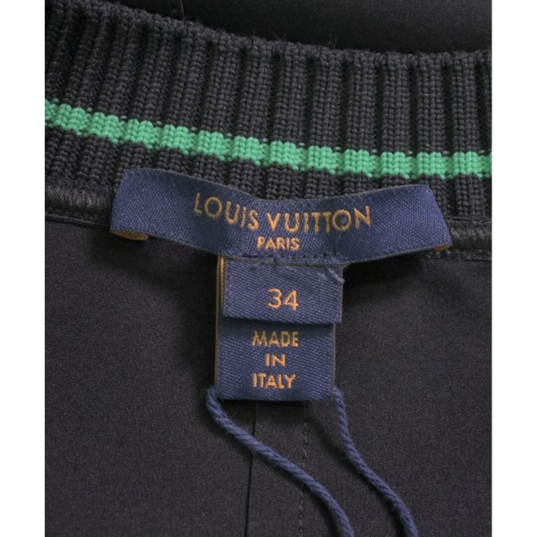 LOUIS VUITTON - LOUIS VUITTON ワンピース 34(XXS位) 黒x青緑x LOUIS VUITTON - LOUIS VUITTON ワンピース 34(XXS位) 黒x青緑x