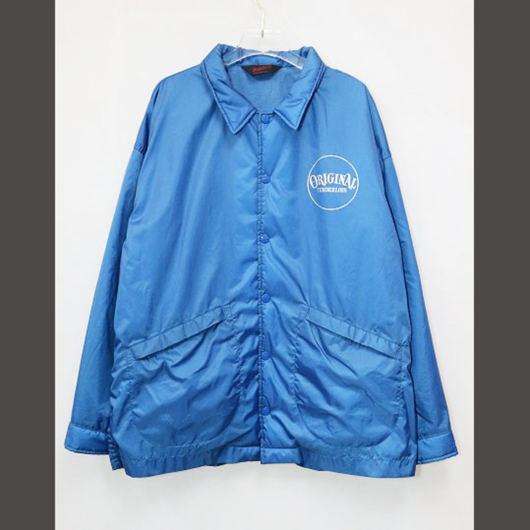 TENDERLOIN テンダーロイン NYLON COACH JKT QB BLUE コーチ TENDERLOIN テンダーロイン NYLON COACH JKT QB BLUE コーチ
