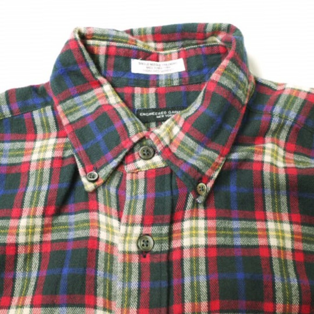 Engineered Garments - Engineered Garments エンジニアードガーメンツ アメリカ製 19th Century BD Shirt - Cotton Flannel Plaid コットンフランネル チェックボタンダウンシャツ XS BLACK/RED/BEIGE 長袖 トップス【中古】【Engineered Garments】の通販 by USED Engineered Garments - Engineered Garments エンジニアードガーメンツ アメリカ製 19th Century BD Shirt - Cotton Flannel Plaid コットンフランネル チェックボタンダウンシャツ XS BLACK/RED/BEIGE 長袖 トップス【中古】【Engineered Garments】の通販 by USED