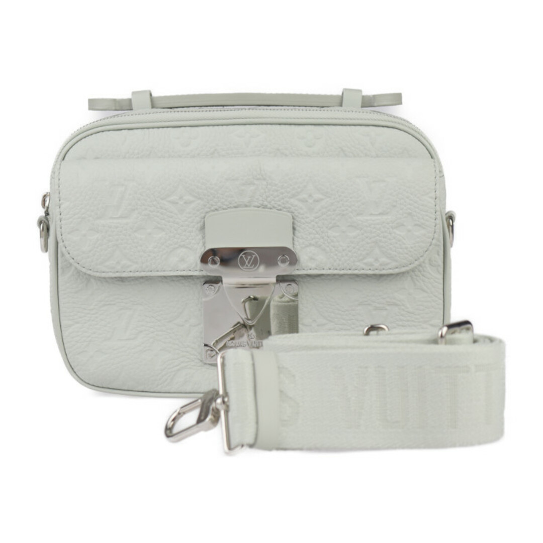 LOUIS VUITTON - LOUIS VUITTON ルイ ヴィトン  Sロック メッセンジャー ショルダーバッグ M23152 トリヨンレザー   ミネラルグレー シルバー金具  2WAY ハンドバッグ ビトン 【本物保証】