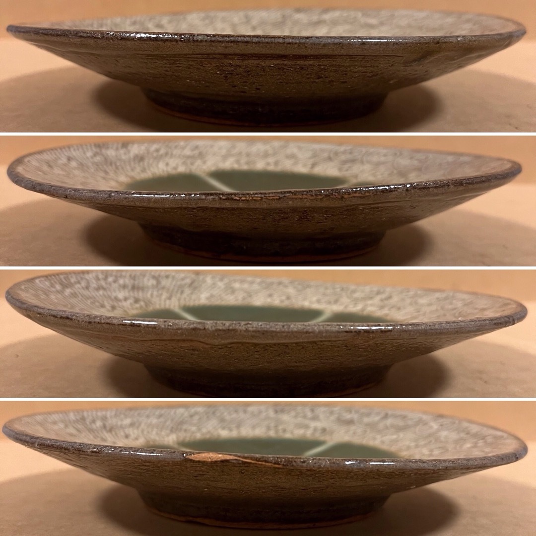 益子焼 人間国宝 島岡達三 象嵌飾皿 直径24cm 丸皿 陶器 陶芸 美術 益子焼 人間国宝 島岡達三 象嵌飾皿 直径24cm 丸皿 陶器 陶芸 美術