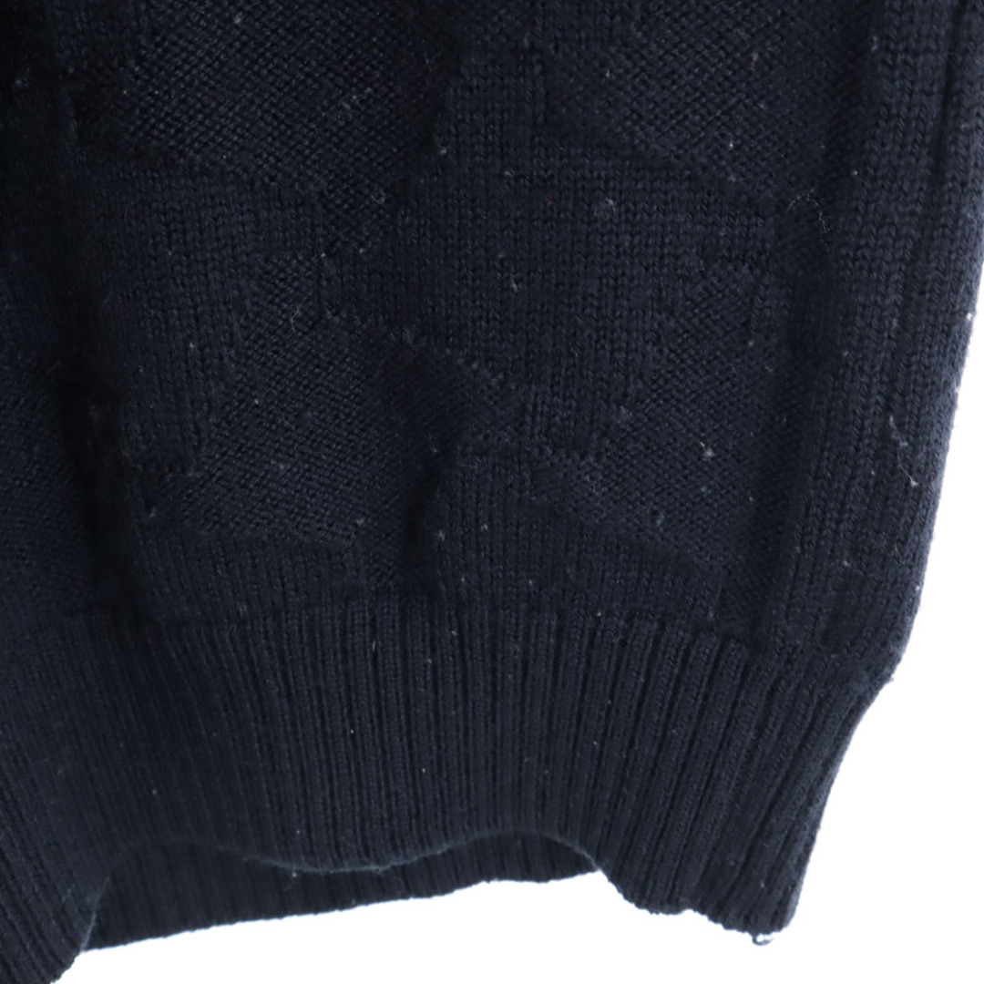 LACOSTE - ラコステ ウール 日本製 長袖 セーター 3 ブラック LACOSTE - ラコステ ウール 日本製 長袖 セーター 3 ブラック