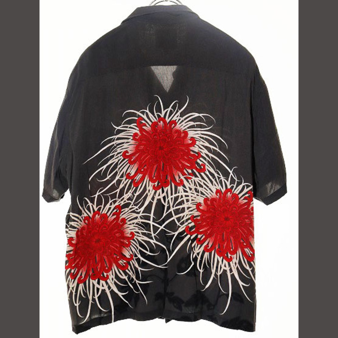 other - GAKKIN × BUDSPOOL 日章菊 L ハワイアン シャツ グレー other - GAKKIN × BUDSPOOL 日章菊 L ハワイアン シャツ グレー