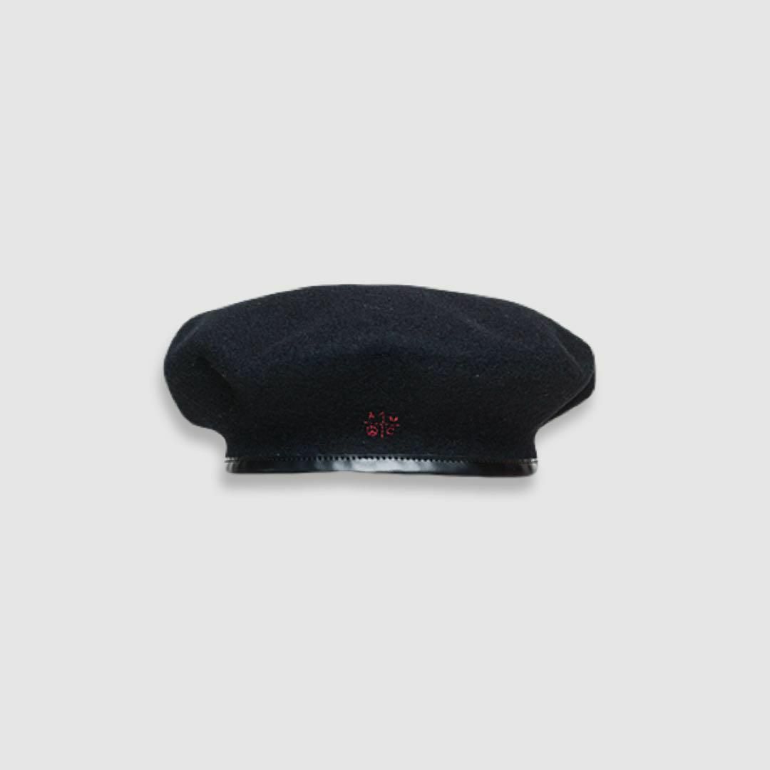 美品 porter classic ポーター ベレー帽 帽子 ウール×レザー 黒 美品 porter classic ポーター ベレー帽 帽子 ウール×レザー 黒