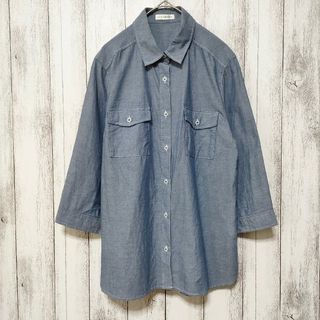 アーヴェヴェ(a.v.v)のa.v.v standard　(L)　 トップス シャツ ブラウス　コットン(シャツ/ブラウス(長袖/七分))