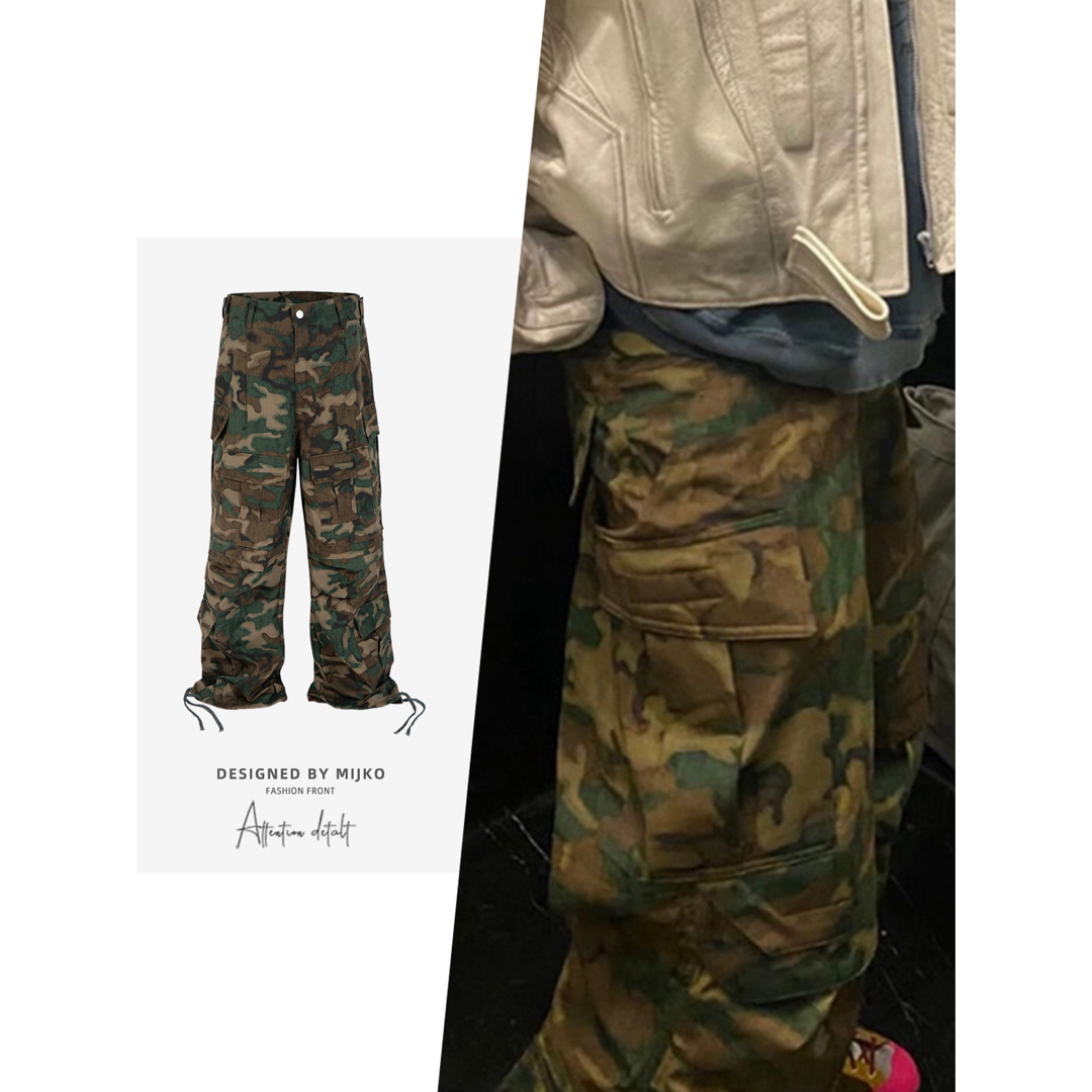 BALENCIAGA - 迷彩柄 バギーワーク カーゴパンツの通販 by BALENCIAGA - 迷彩柄 バギーワーク カーゴパンツの通販 by