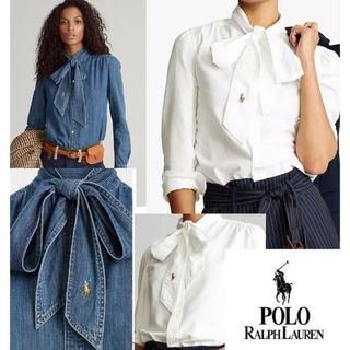 POLO RALPH LAUREN(ボウタイ ・ シャツ/ブラウス(長袖/七分 POLO RALPH LAUREN(ボウタイ ・ シャツ/ブラウス(長袖/七分