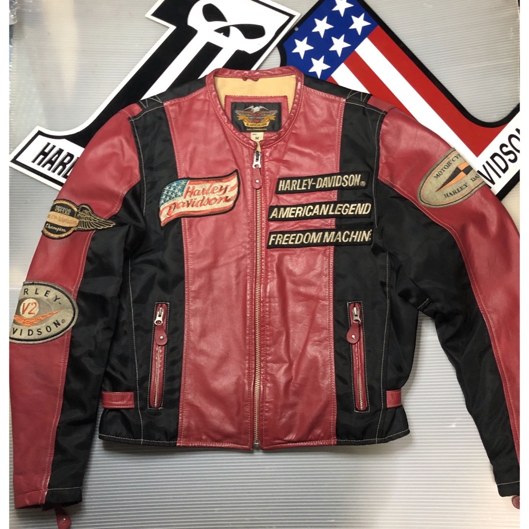 ハーレーダビットソンライダースジャケットラムレザーワッペン ハーレーダビットソンライダースジャケットラムレザーワッペン