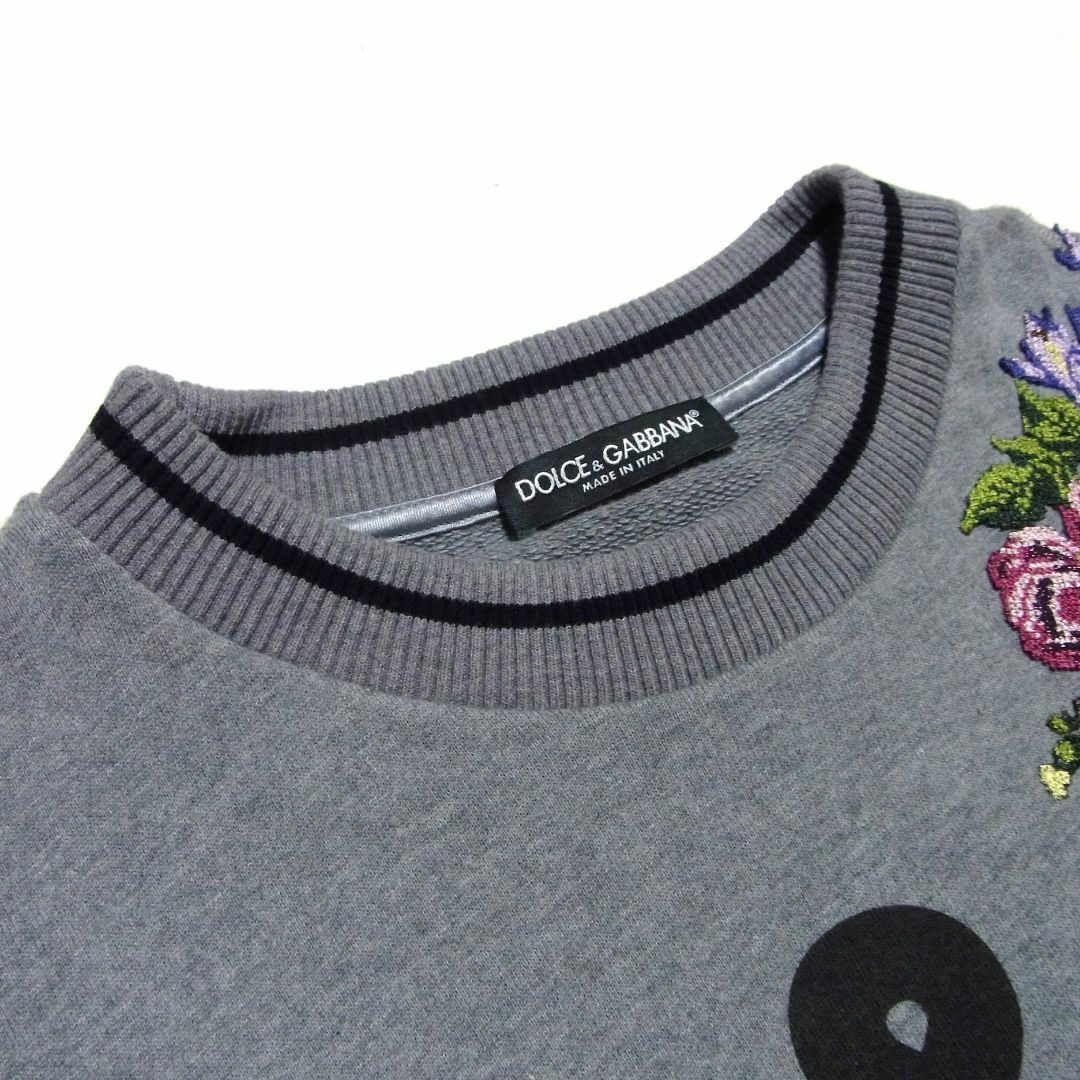 ドルチェ&ガッバーナ フラワー刺繍 ロゴデザイン スウェット ドルチェ&ガッバーナ フラワー刺繍 ロゴデザイン スウェット