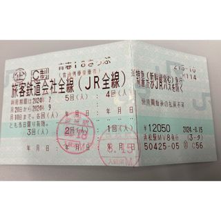 青春18きっぷ 2回分(鉄道乗車券)
