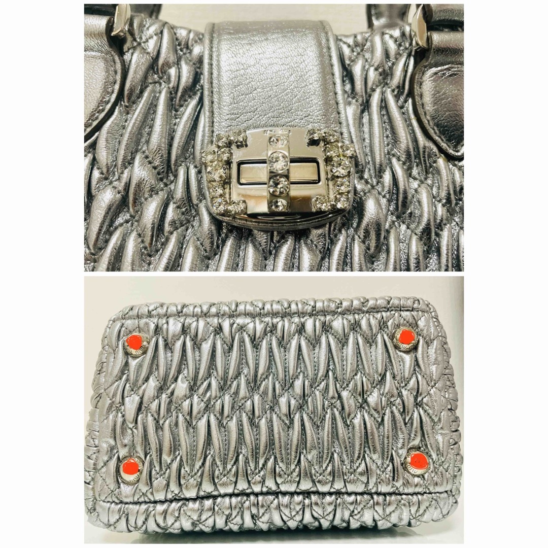 MIU MIU - miumiuシルバークリスタルビジューショルダー MIU MIU - miumiuシルバークリスタルビジューショルダー