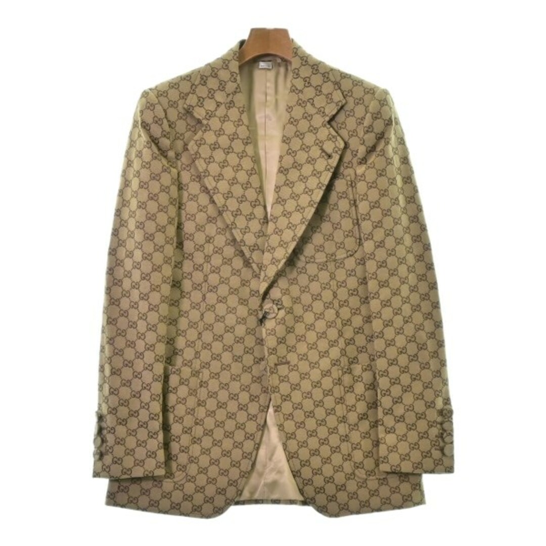 GUCCI - GUCCI グッチ テーラードジャケット 48(L位) ベージュx GUCCI - GUCCI グッチ テーラードジャケット 48(L位) ベージュx