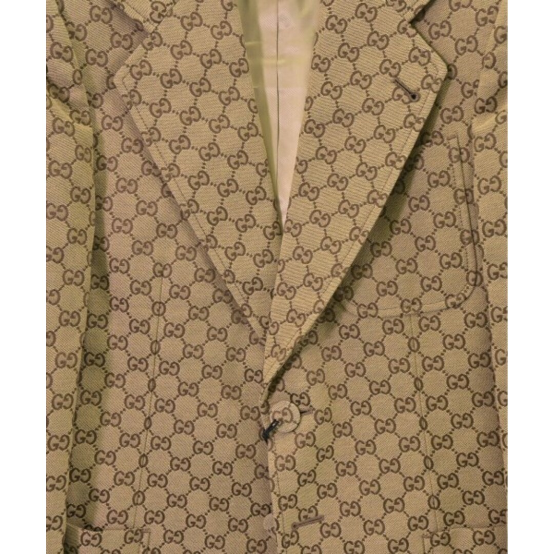 GUCCI - GUCCI グッチ テーラードジャケット 48(L位) ベージュx GUCCI - GUCCI グッチ テーラードジャケット 48(L位) ベージュx