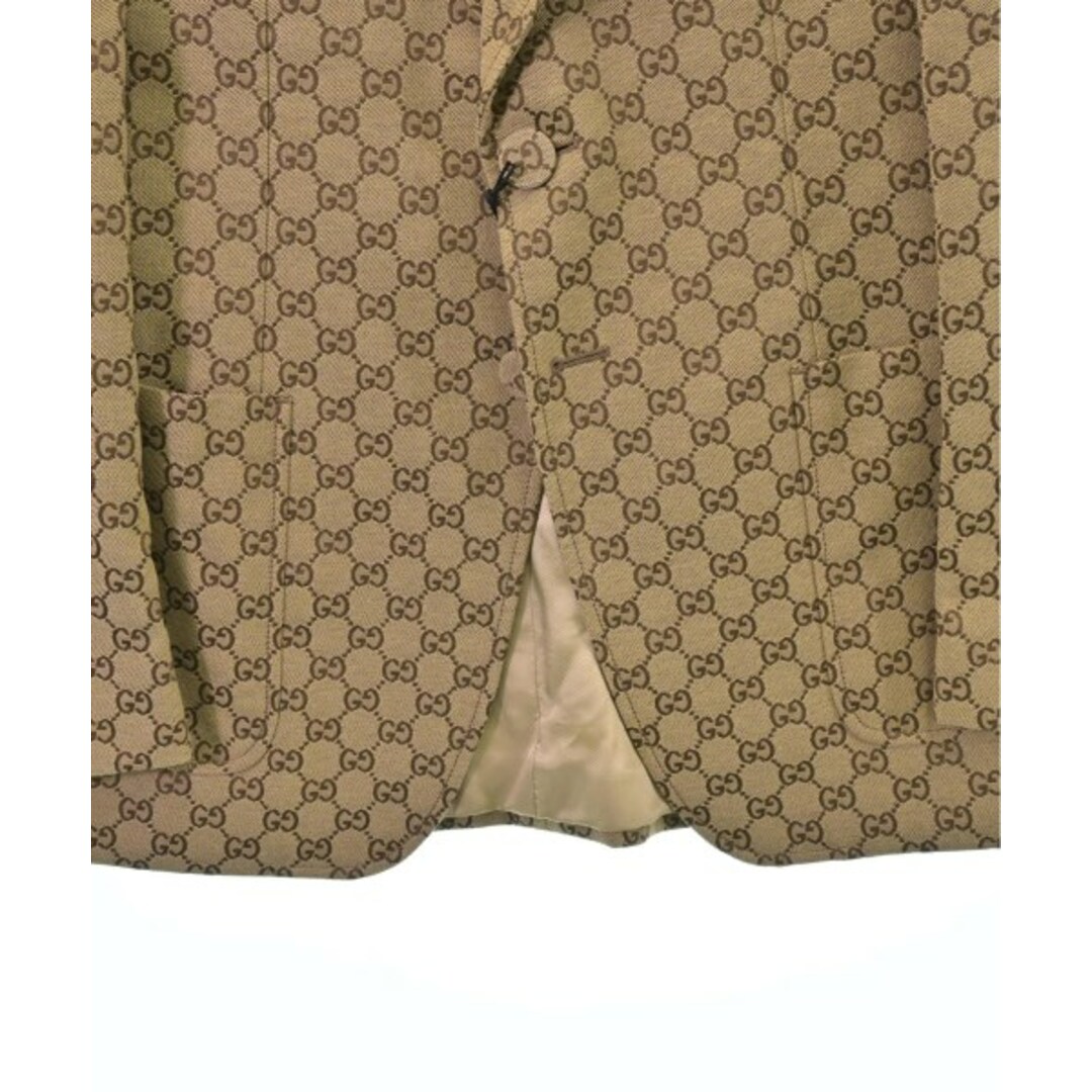 GUCCI - GUCCI グッチ テーラードジャケット 48(L位) ベージュx GUCCI - GUCCI グッチ テーラードジャケット 48(L位) ベージュx