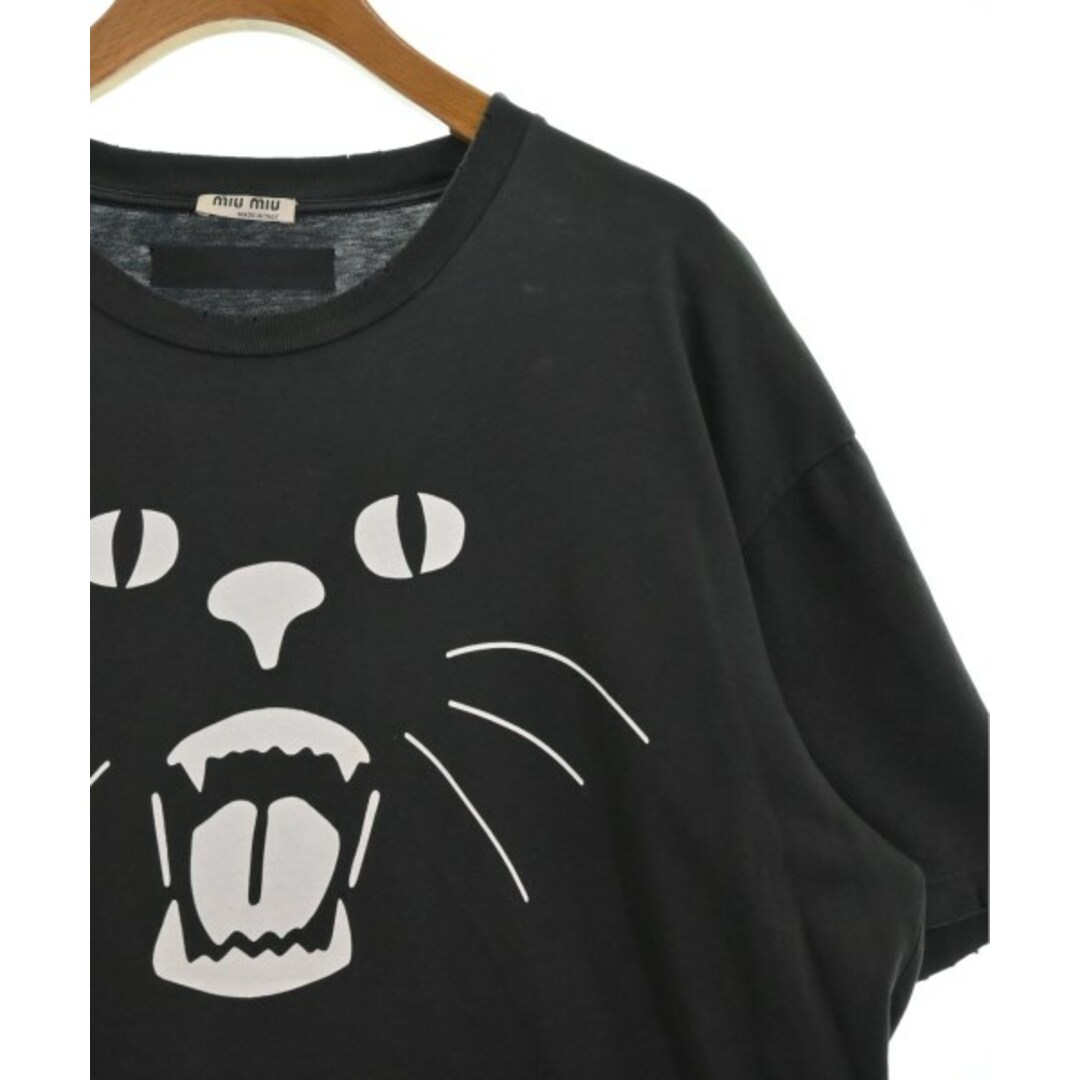 MIU MIU - Miu Miu ミュウミュウ Tシャツ・カットソー M 黒 MIU MIU - Miu Miu ミュウミュウ Tシャツ・カットソー M 黒