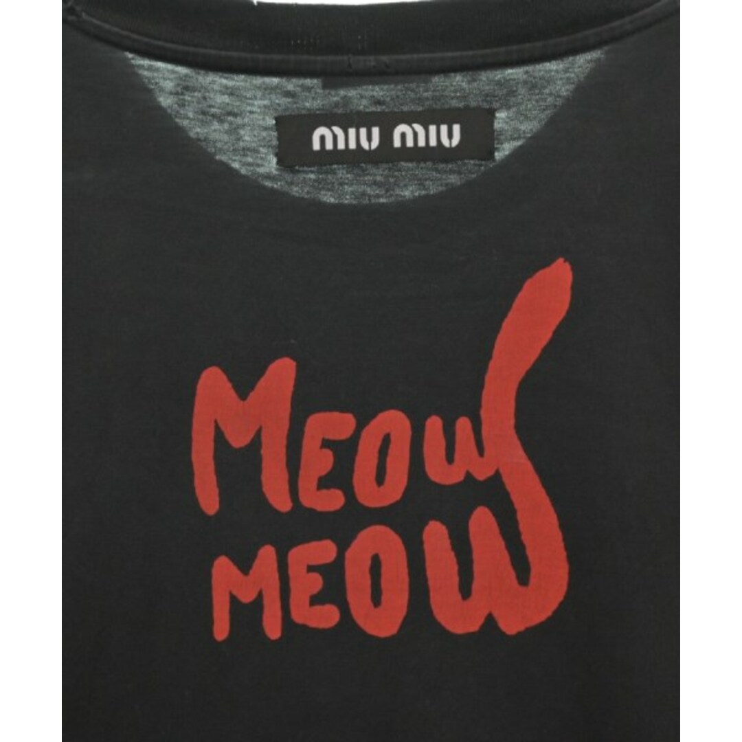 MIU MIU - Miu Miu ミュウミュウ Tシャツ・カットソー M 黒 MIU MIU - Miu Miu ミュウミュウ Tシャツ・カットソー M 黒
