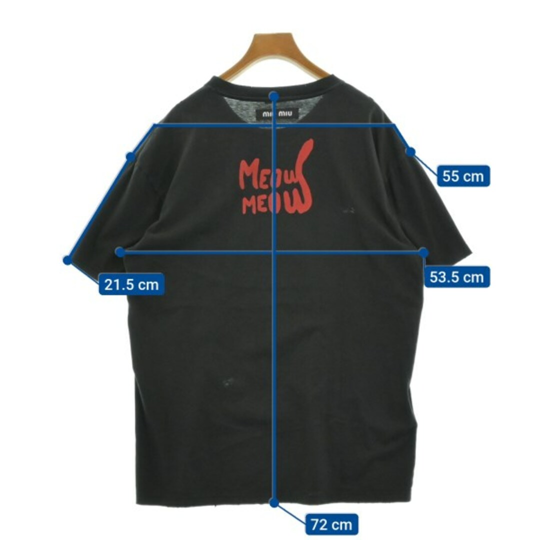 MIU MIU - Miu Miu ミュウミュウ Tシャツ・カットソー M 黒 MIU MIU - Miu Miu ミュウミュウ Tシャツ・カットソー M 黒