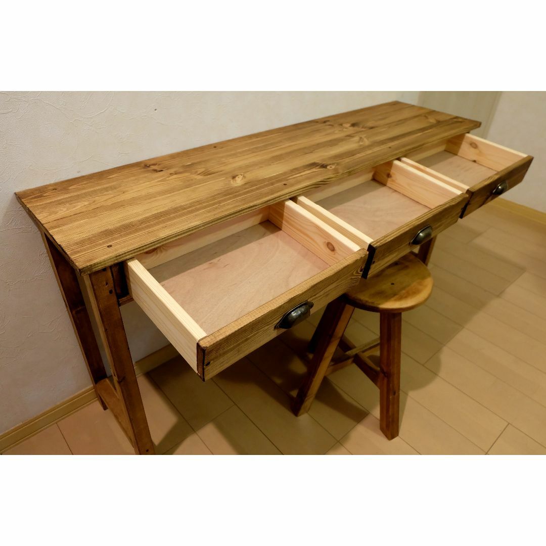 デスクのみ ハンドメイド アンティーク 作業台 ミシン台 長机 デスクのみ ハンドメイド アンティーク 作業台 ミシン台 長机
