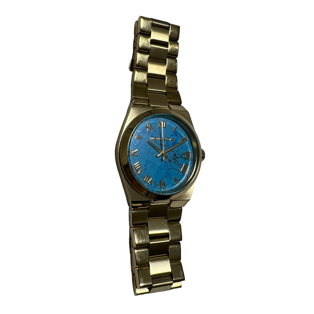 MICHAEL KORS - マイケルコース 腕時計 ターコイズ ゴールド MICHAEL KORS - マイケルコース 腕時計 ターコイズ ゴールド