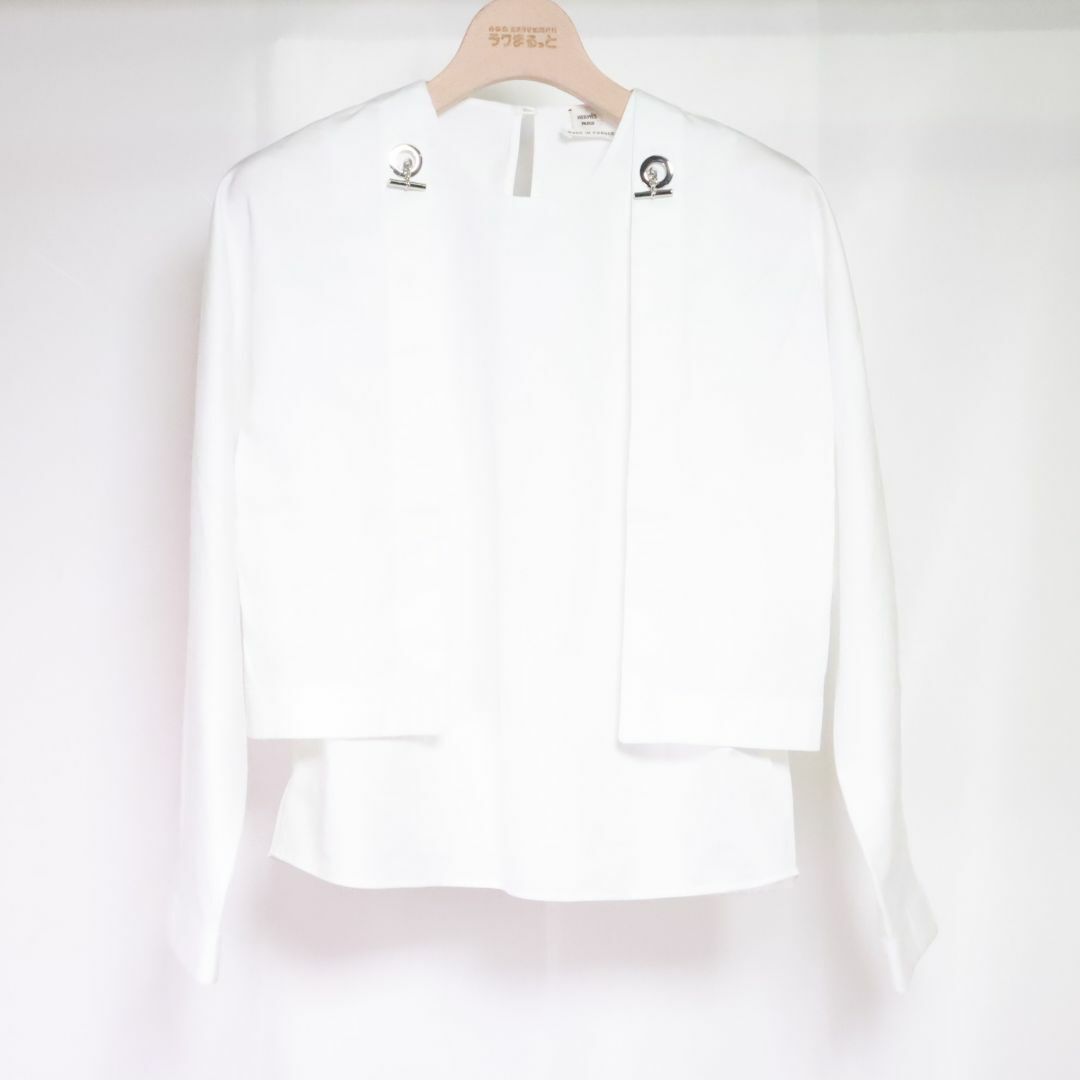 HERMES - Hermes　エルメス　シャツ　白　Ｓ　⑪