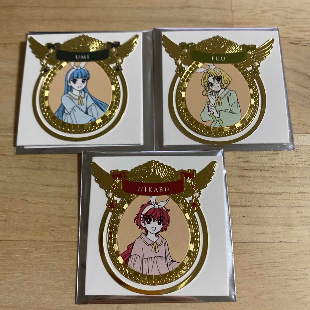 CLAMP展 後期 メタルクリップ レイアース 光 海 風 エンタメ/ホビーのおもちゃ/ぬいぐるみ(キャラクターグッズ)の商品写真