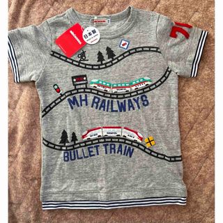 ミキハウス(mikihouse)のタグ付き未使用　ミキハウスTシャツ110とダブルBパーカー2点(Tシャツ/カットソー)