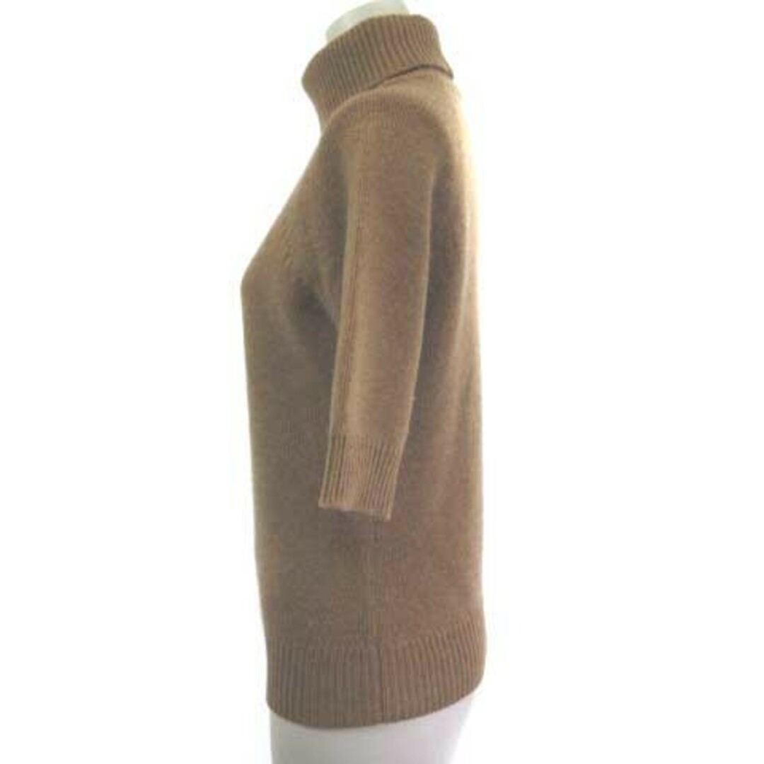 セリーヌ ニット セーター カシミヤ100 タートルネック 半袖 茶 M セリーヌ ニット セーター カシミヤ100 タートルネック 半袖 茶 M