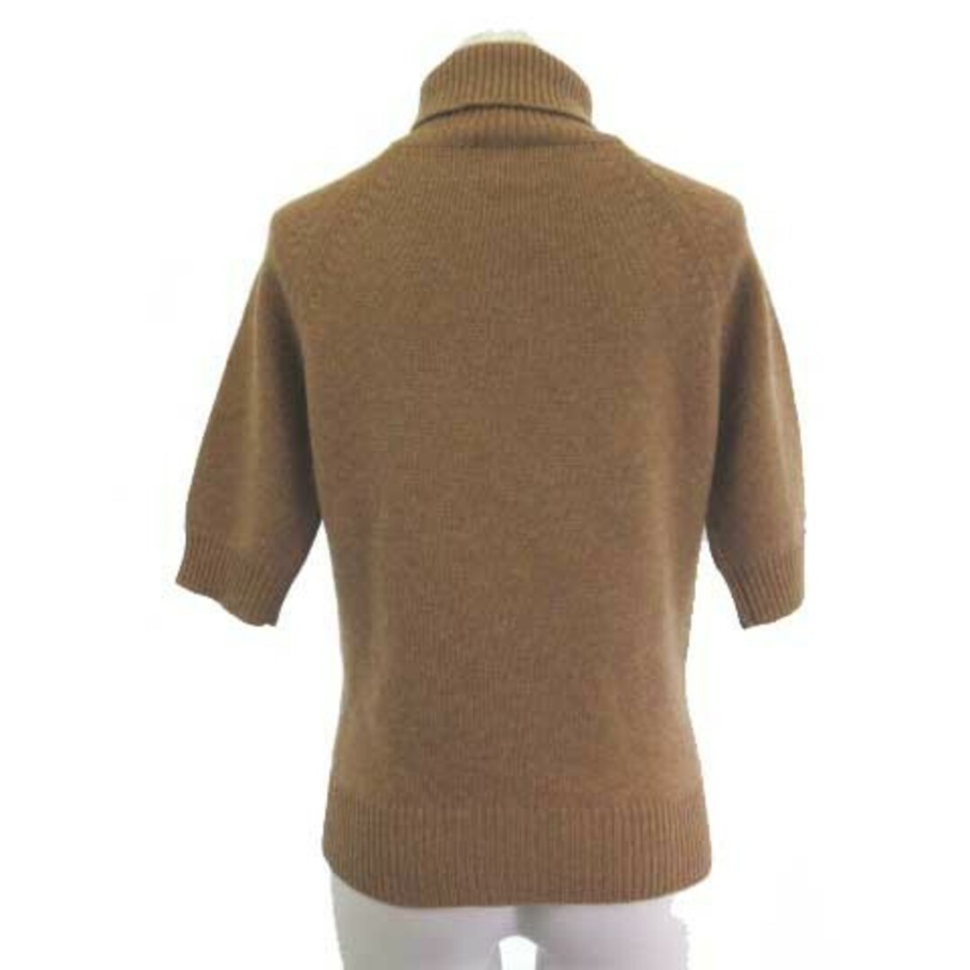 セリーヌ ニット セーター カシミヤ100 タートルネック 半袖 茶 M セリーヌ ニット セーター カシミヤ100 タートルネック 半袖 茶 M