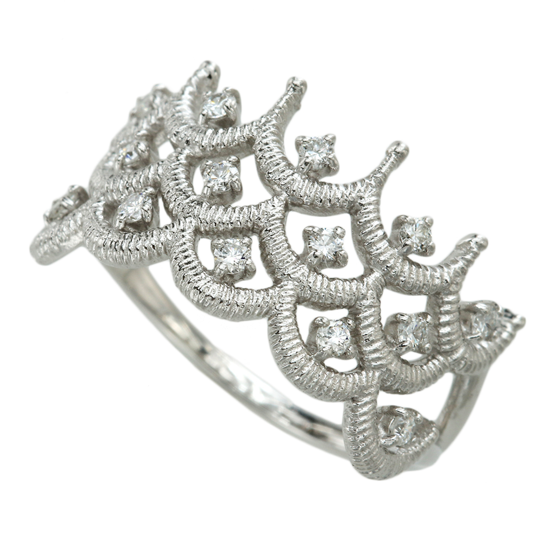 リング 14.5号 おいしく ダイヤ 2.00ct K18 WG ホワイトゴールド リング 14.5号 おいしく ダイヤ 2.00ct K18 WG ホワイトゴールド