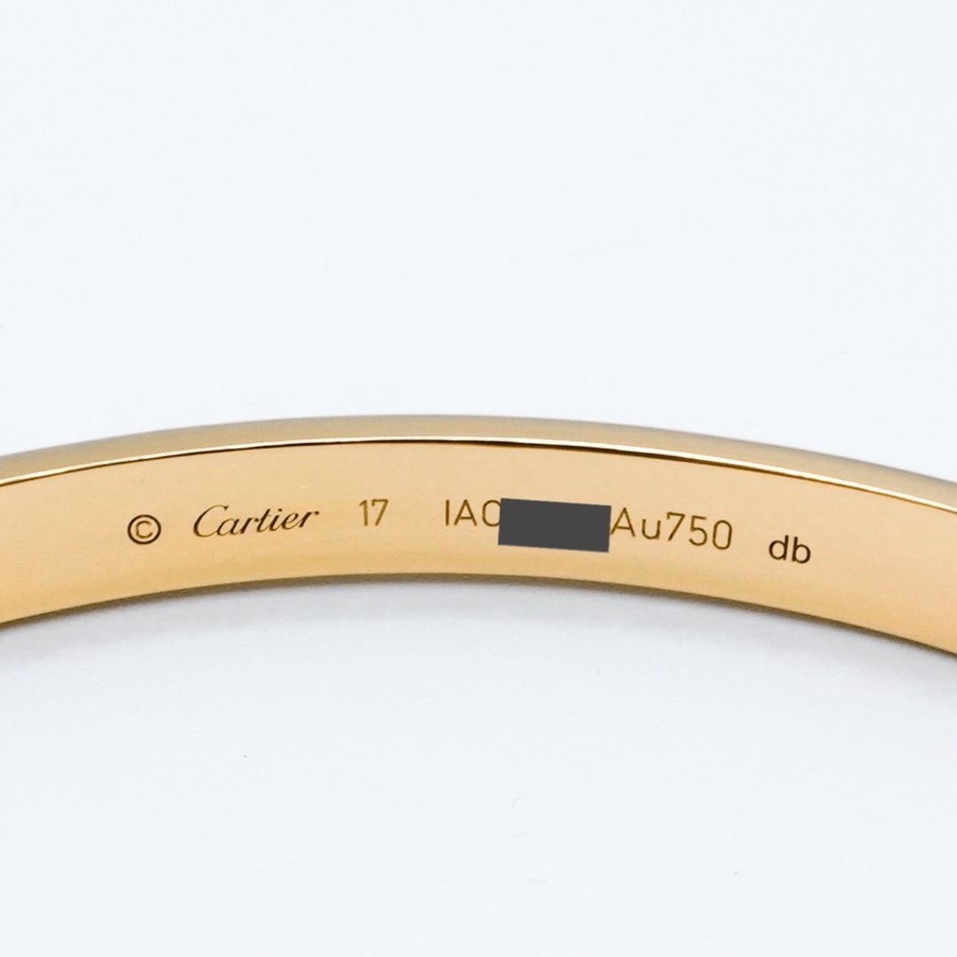 Cartier - 【保証書付】カルティエ ラブブレス #17 新型 YG Cartier - 【保証書付】カルティエ ラブブレス #17 新型 YG