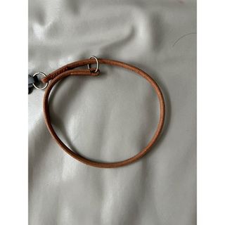 手縫い丸牛革チョーカー６３cm(犬)