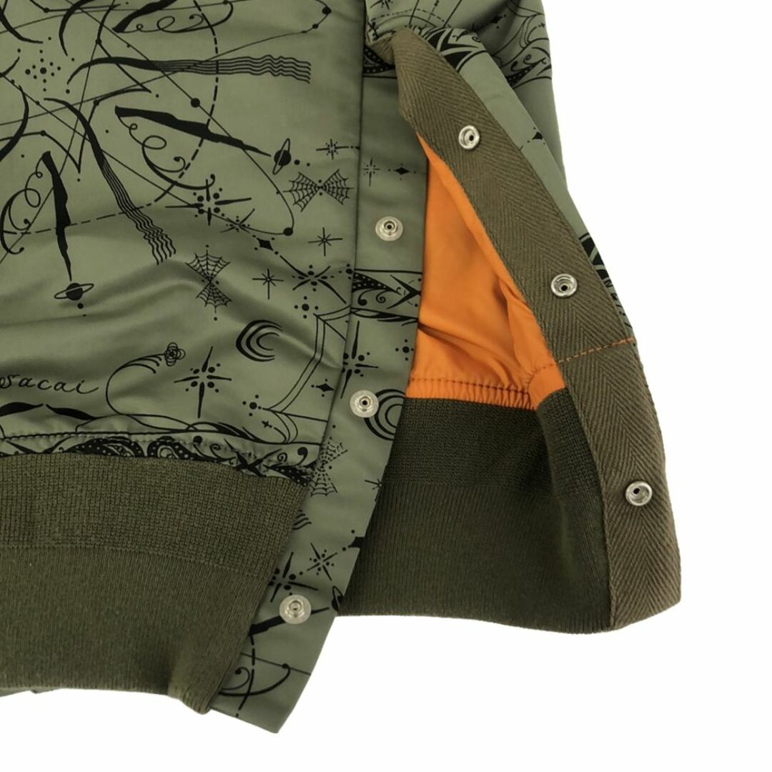 sacai - 美品 sacai サカイ Dr.Woo BANDANA PRINT MA-1 sacai - 美品 sacai サカイ Dr.Woo BANDANA PRINT MA-1