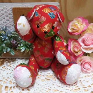 家康くん    こぐまちゃん テディベア ハンドメイド 手縫い ぬいぐるみ(ぬいぐるみ)
