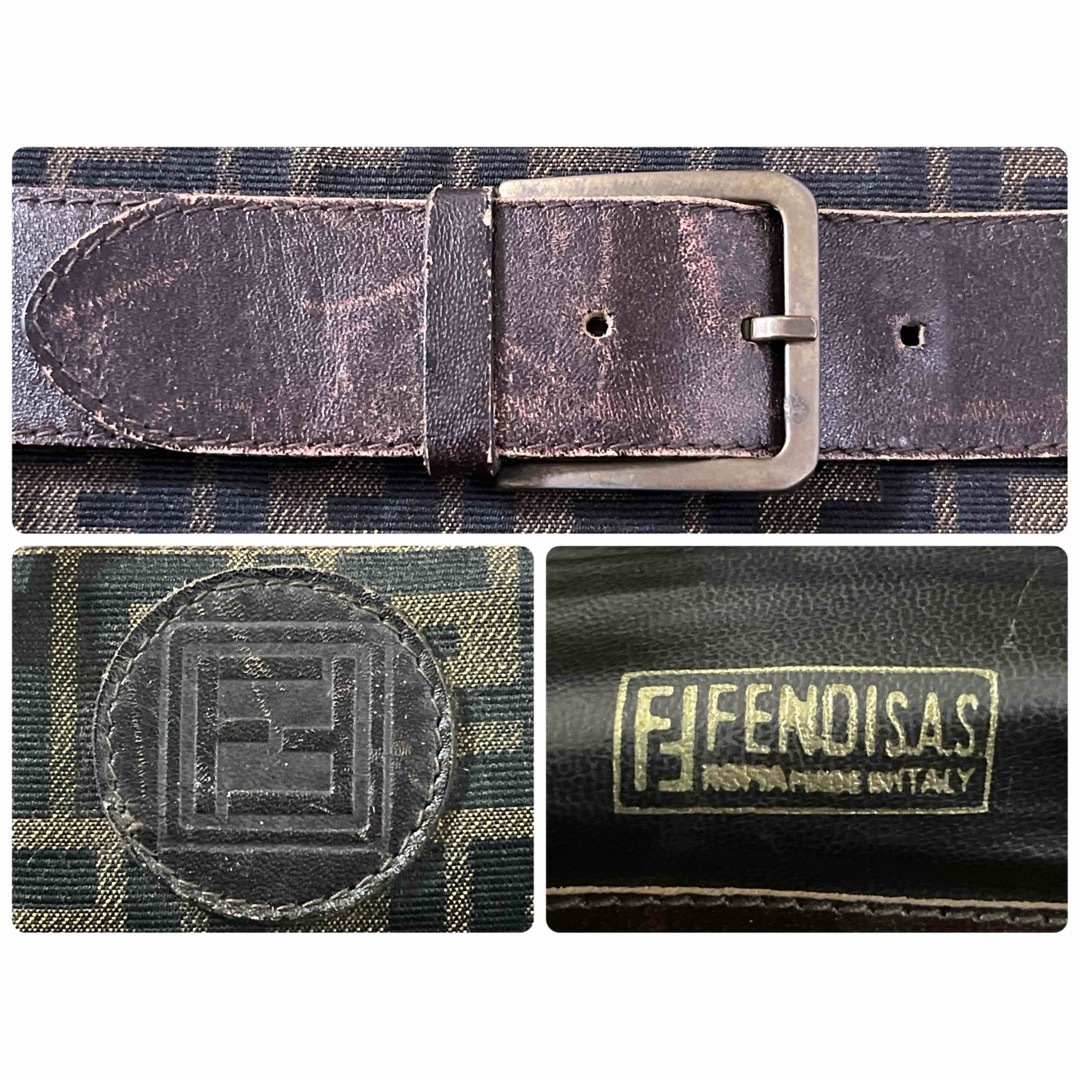 FENDI - オールド フェンディ ボストンバッグ ズッカ柄 FFロゴ FENDI - オールド フェンディ ボストンバッグ ズッカ柄 FFロゴ