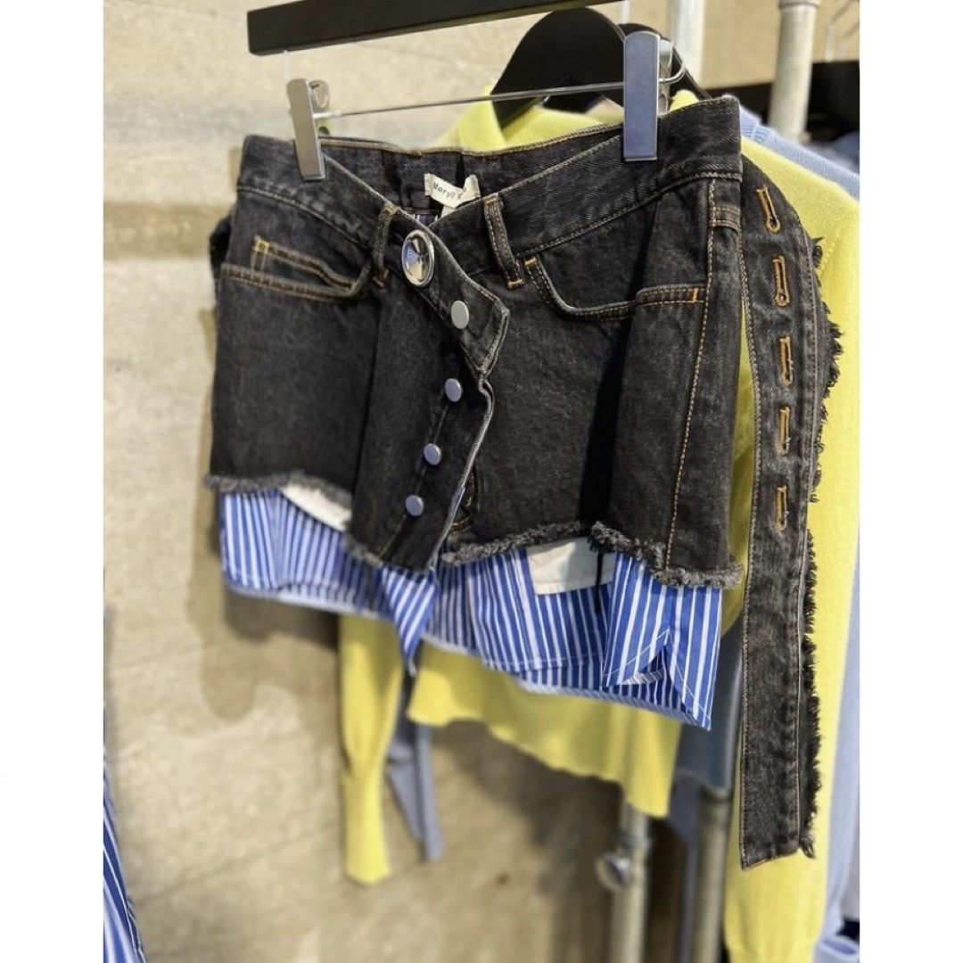 meryll rogge ラップ デニム スカート メリルロッゲ 36の通販 by meryll rogge ラップ デニム スカート メリルロッゲ 36の通販 by