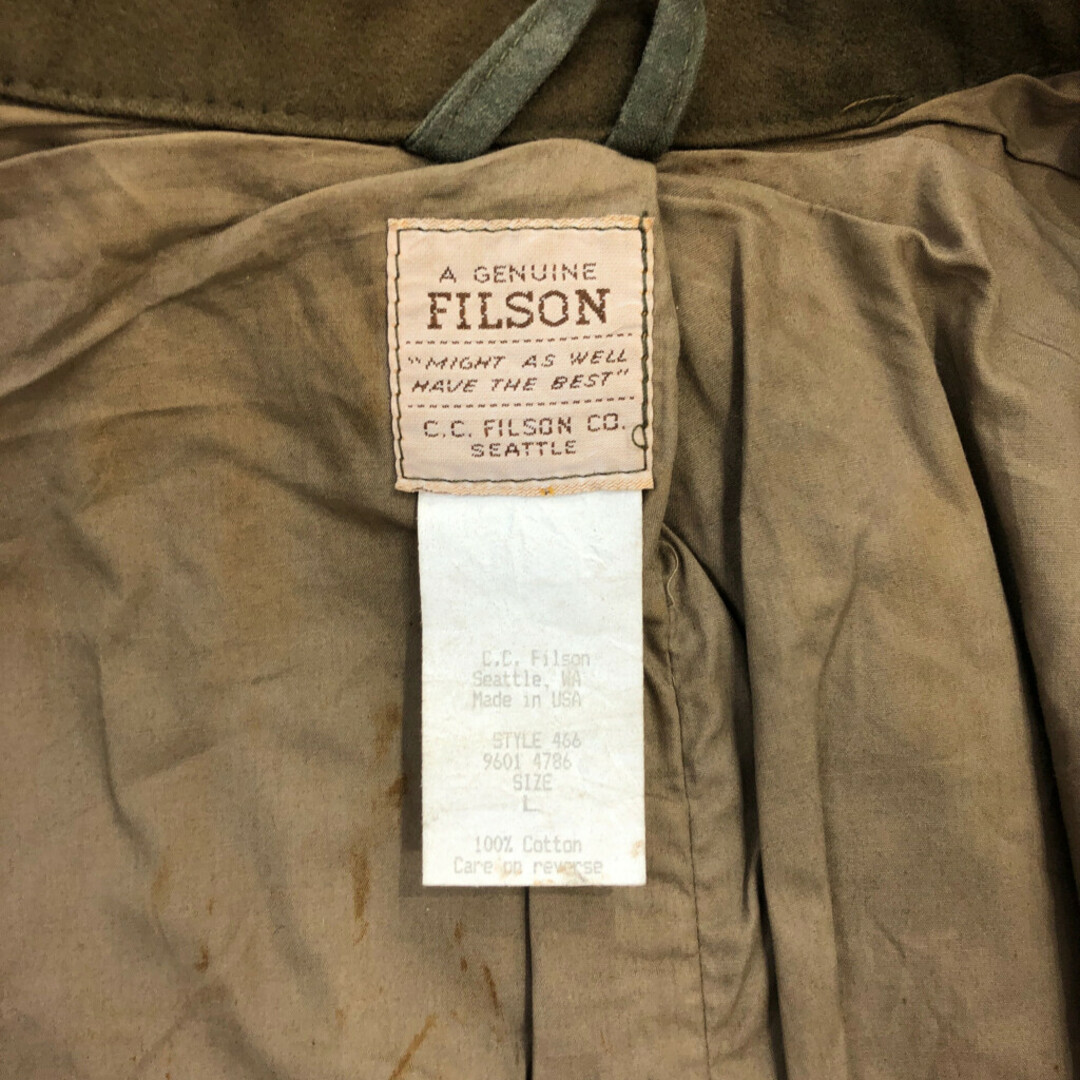 FILSON - USA製 FILSON フィルソン オイルドハンティング FILSON - USA製 FILSON フィルソン オイルドハンティング