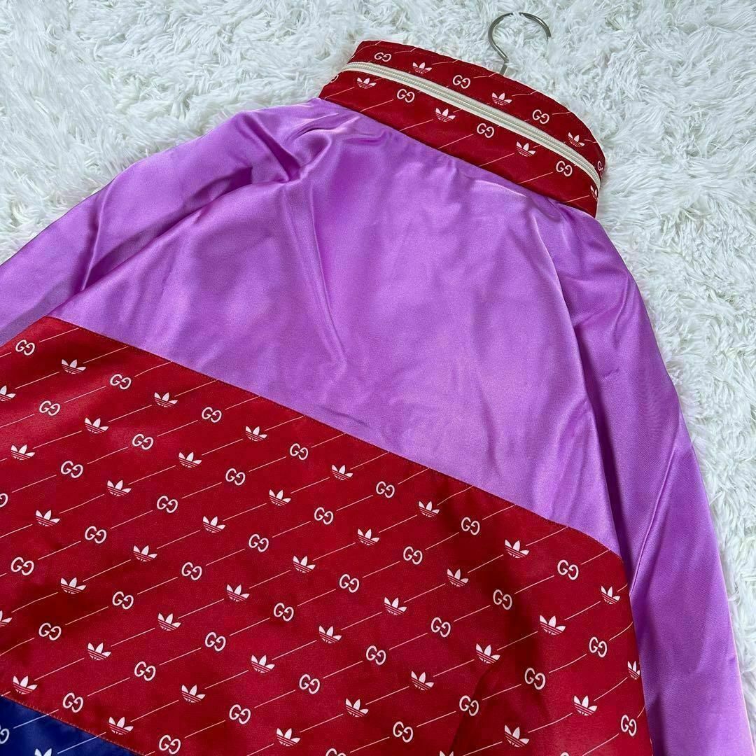 GUCCI - GUCCI adidas ナイロンジャケット Lサイズ GG柄 新品 GUCCI - GUCCI adidas ナイロンジャケット Lサイズ GG柄 新品