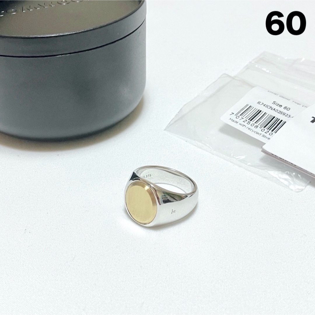TOM WOOD - 新品 60 TOMWOOD Oval Gold Top リング 指輪 6753の TOM WOOD - 新品 60 TOMWOOD Oval Gold Top リング 指輪 6753の