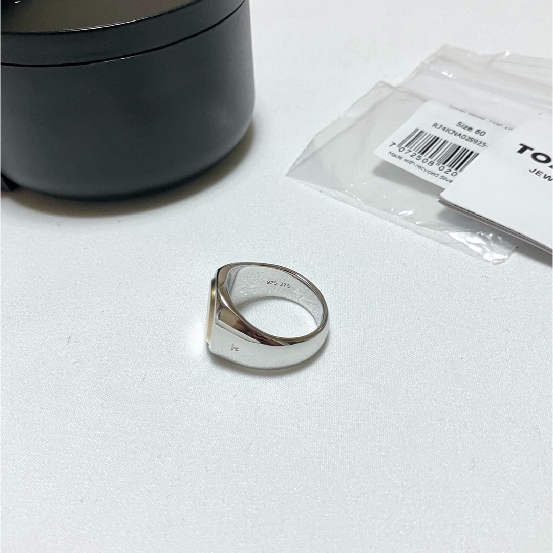 TOM WOOD - 新品 60 TOMWOOD Oval Gold Top リング 指輪 6753の TOM WOOD - 新品 60 TOMWOOD Oval Gold Top リング 指輪 6753の