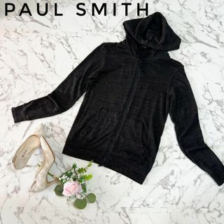 Paul Smith - 【超人気ブランド☆特別大特価】ポールスミス 黒 長袖 パーカー 薄手 Sサイズ