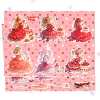 コラージュシート　Strawberry baby(その他)