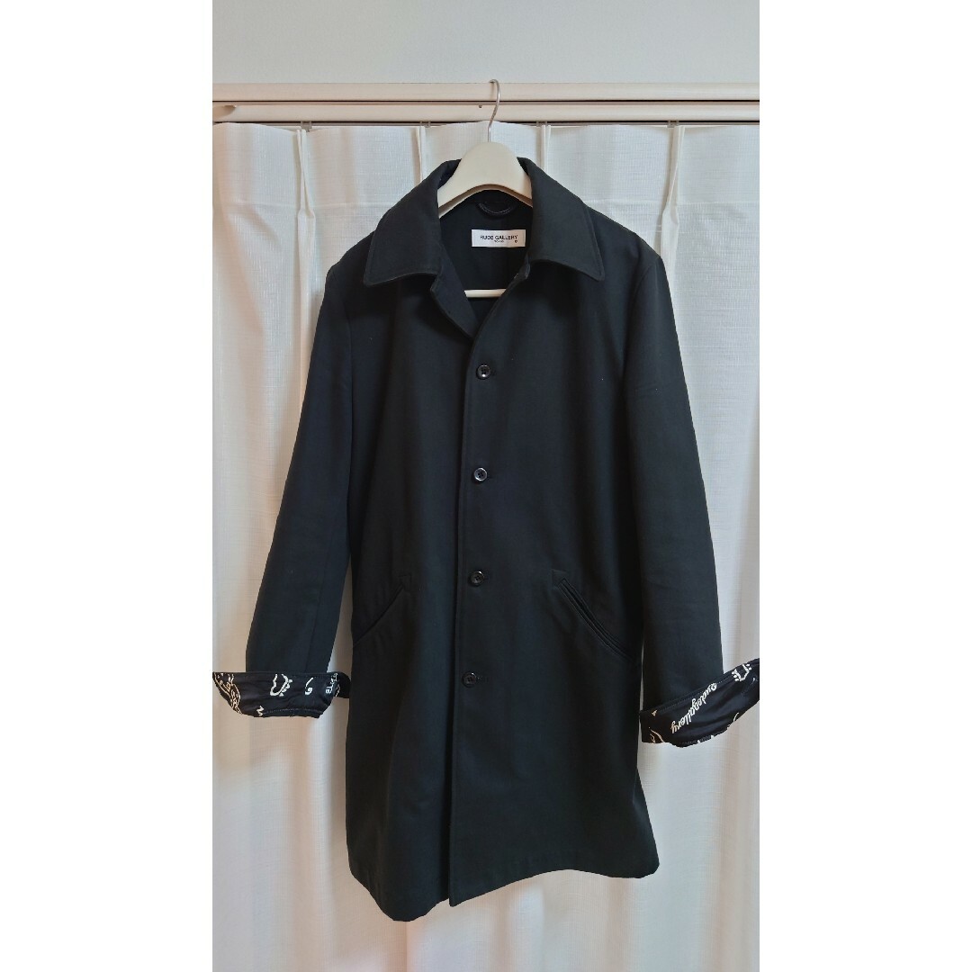 RUDE GALLERY◇ステンカラーコート/3/コットン/BLK|メンズ RUDE GALLERY◇ステンカラーコート/3/コットン/BLK|メンズ